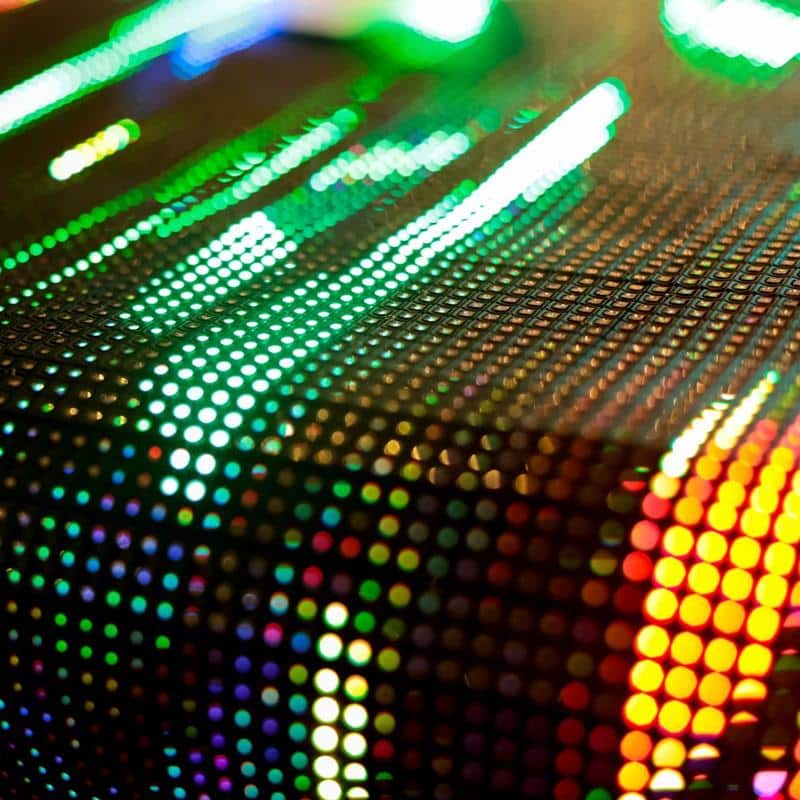 In-line Thermal Processing - Sheet of LEDs on a flexible surface