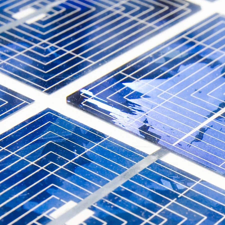 Integrated Thermal Processing - closeup of solar panels