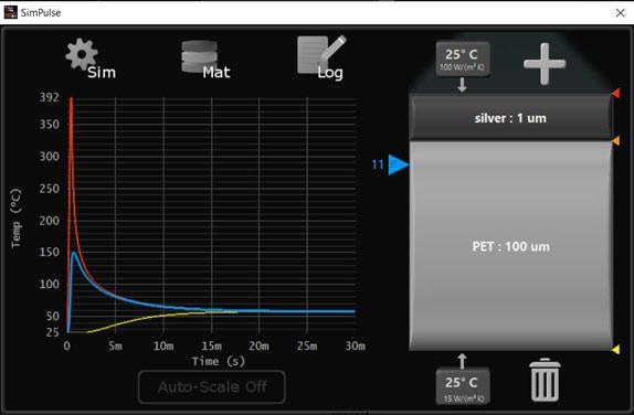 Advanced Thermal Processing - Simple pulse processing a thin nanoparticle silver layer on PET in 350 microseconds