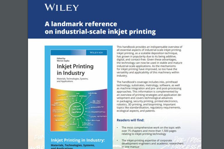 Inkjet Printing in Industry Book Cover