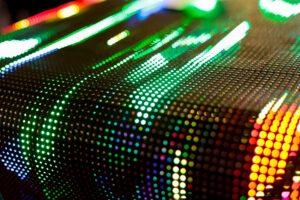 LEDs on a curved surface
